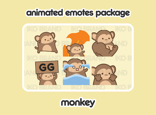 Monkey Animated Emotes 1