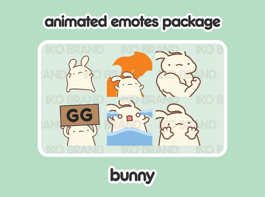 Bunny Animated Emotes 1