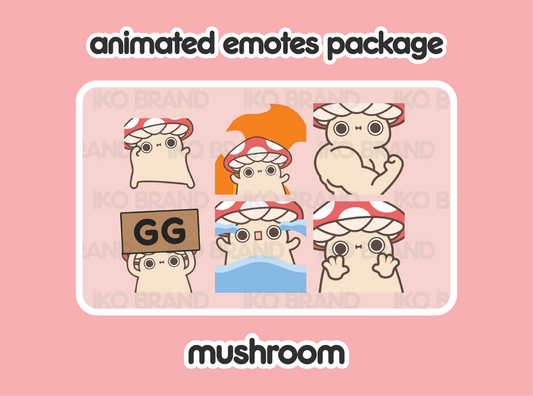 Mushroom Animated Emotes 1