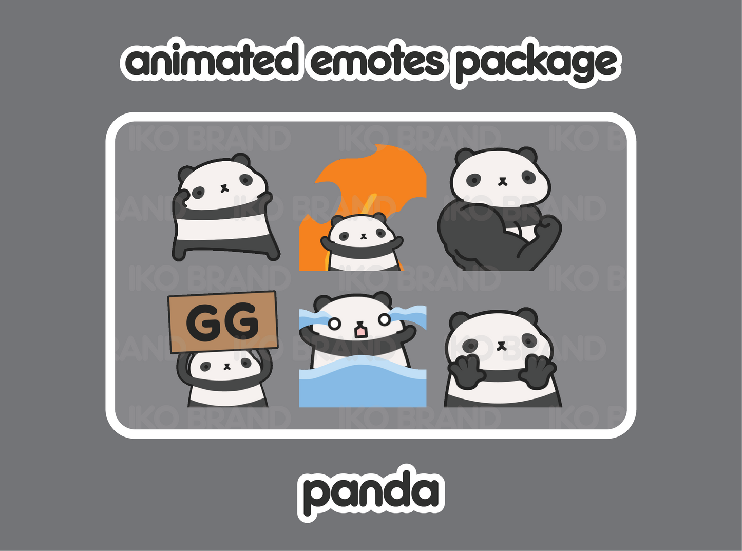 Panda Animated Emotes 1