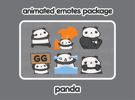 Panda Animated Emotes 1