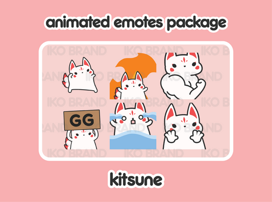Kitsune Animated Emotes 1