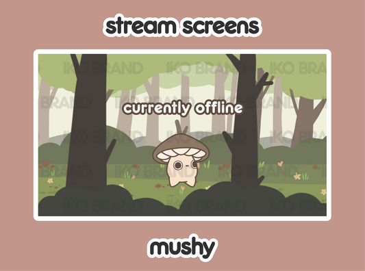 Mushroom Forest Animated Screen