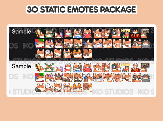 Fox Mega Static Emote Bundle
