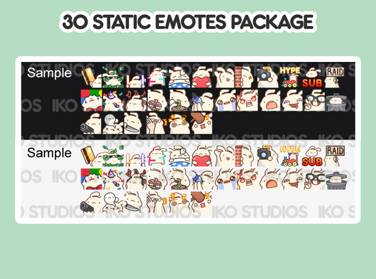 Bunny Mega Static Emote Bundle