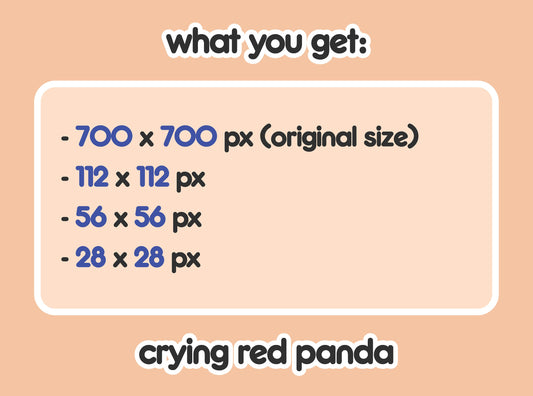 Crying Red Panda