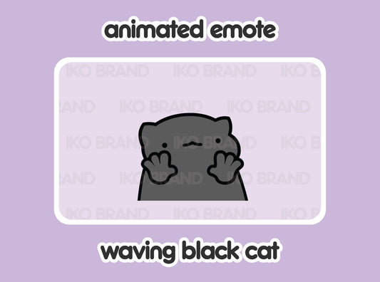 Black Cat Waving
