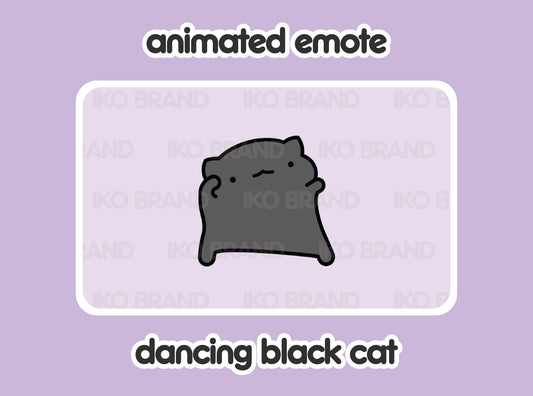 Dancing Black Cat
