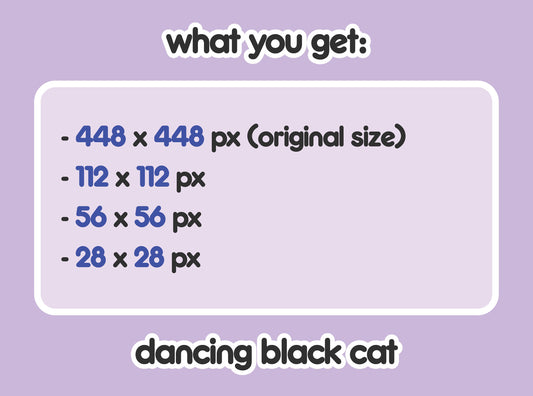 Dancing Black Cat