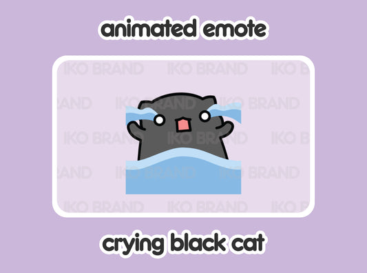 Crying Black Cat