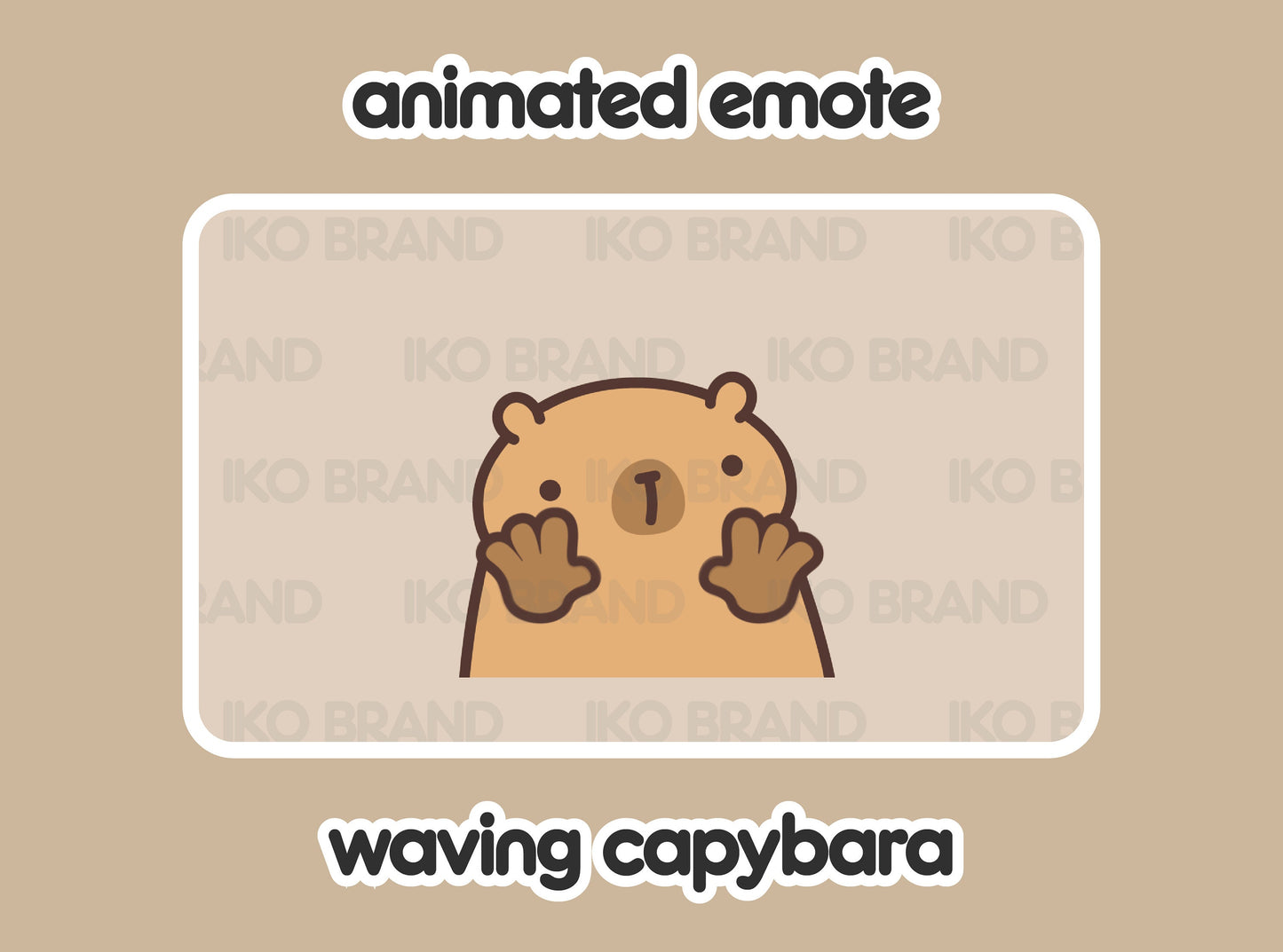Capybara Waving