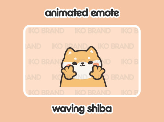 Shiba Inu Waving