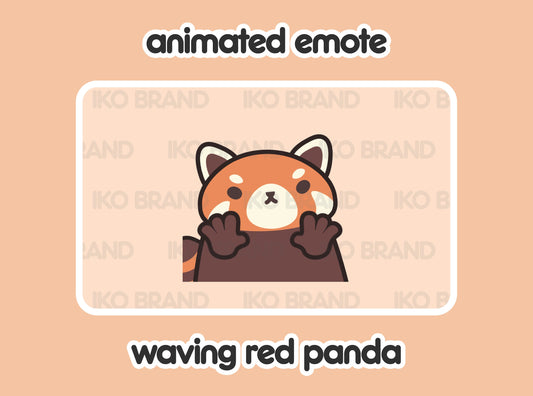 Red Panda Waving