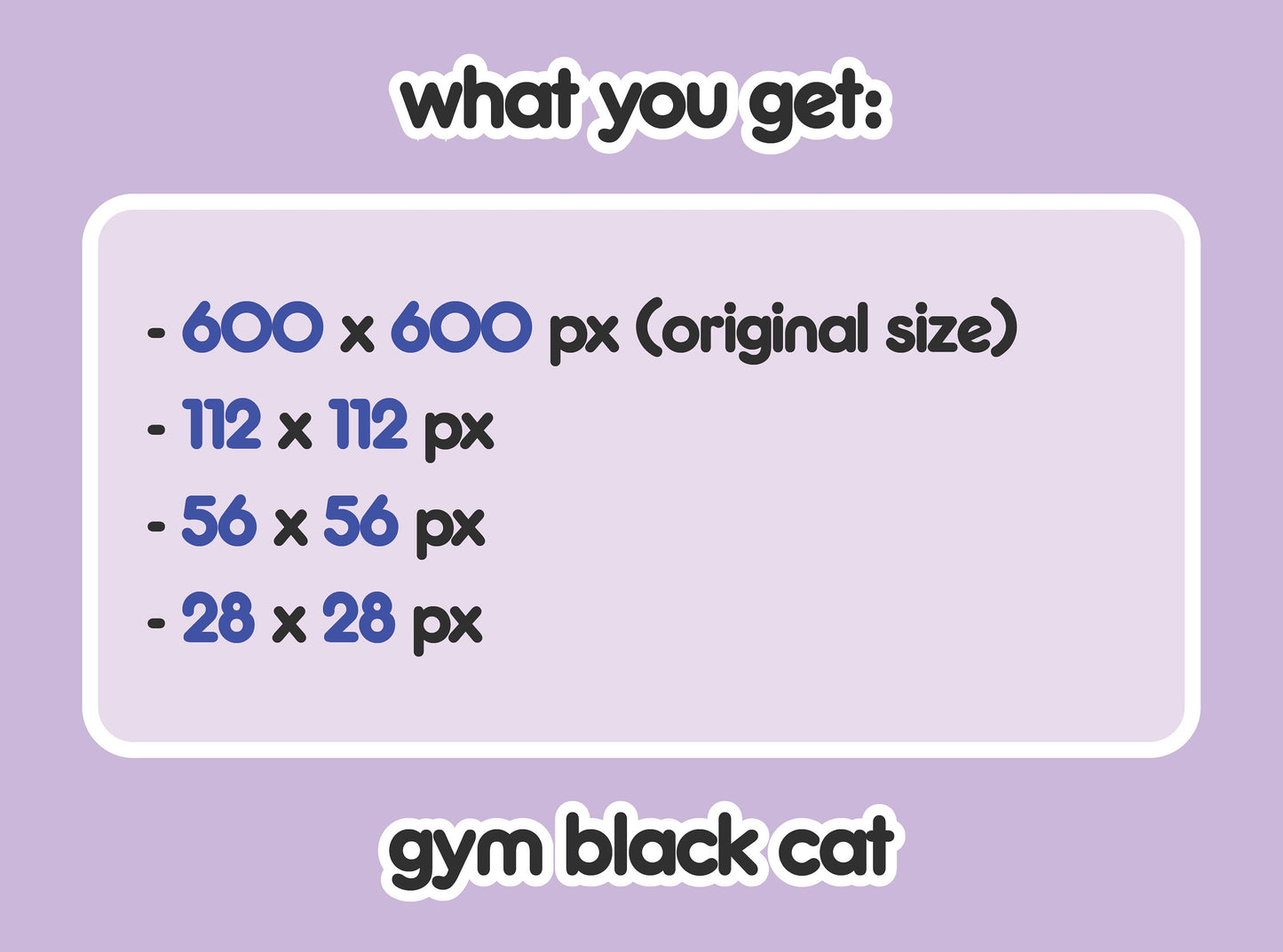Gym Black Cat