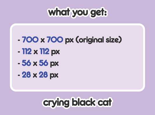 Crying Black Cat