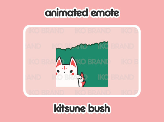 Kitsune Hiding Bush