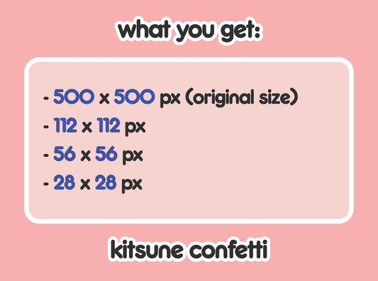 Kitsune Confetti Party Hype