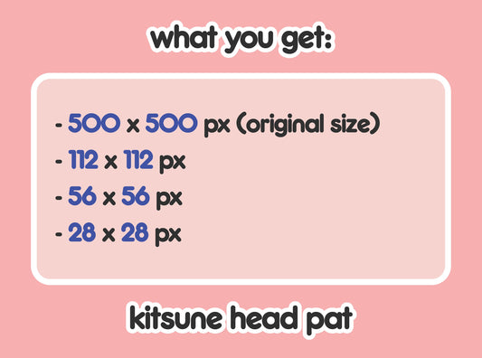 Kitsune Head Pat