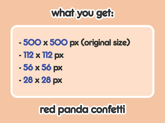 Red Panda Confetti Party Hype