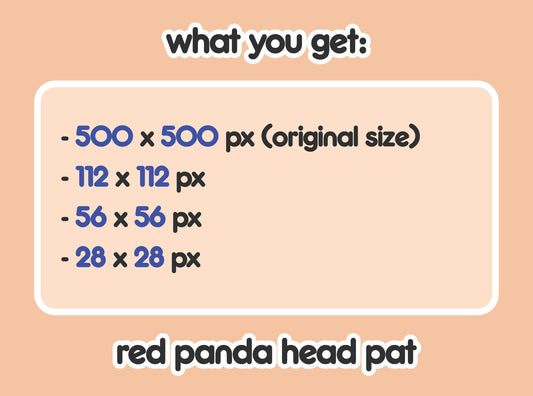 Red Panda Head Pat