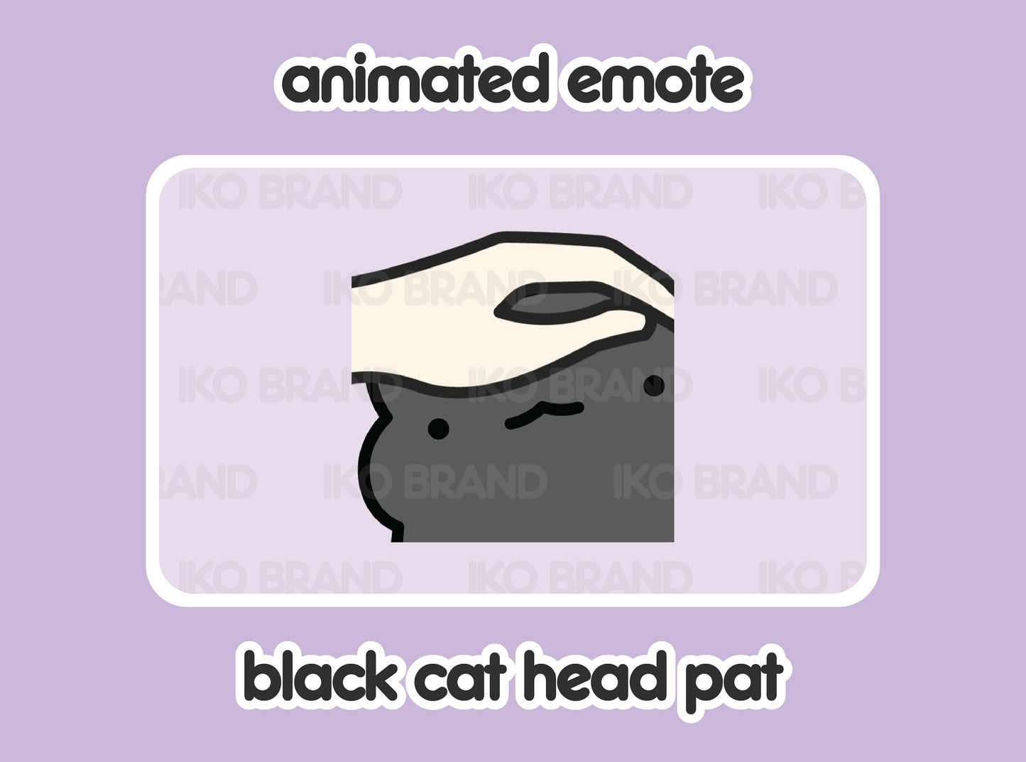 Black Cat Head Pat
