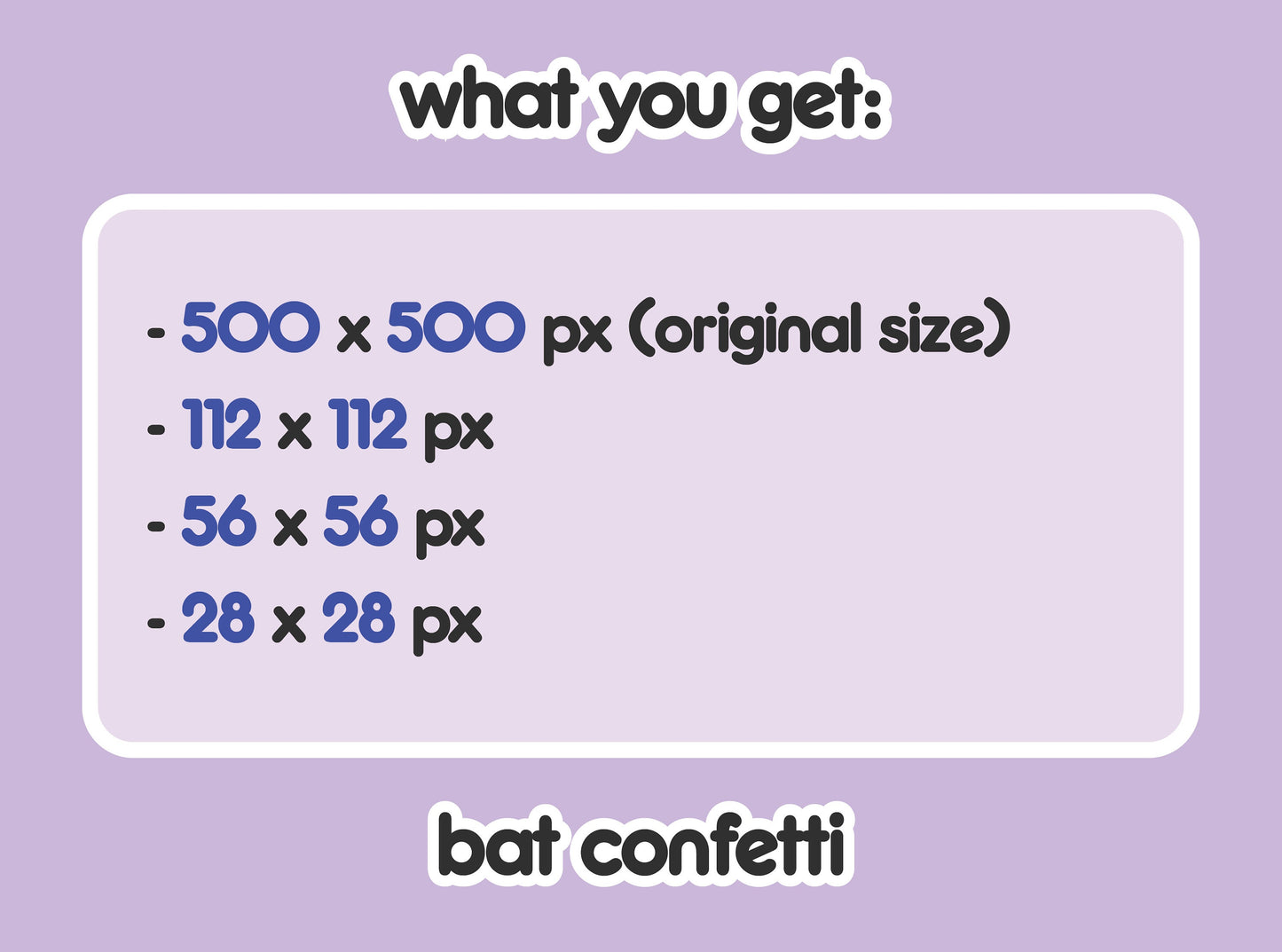 Bat Confetti Party Hype