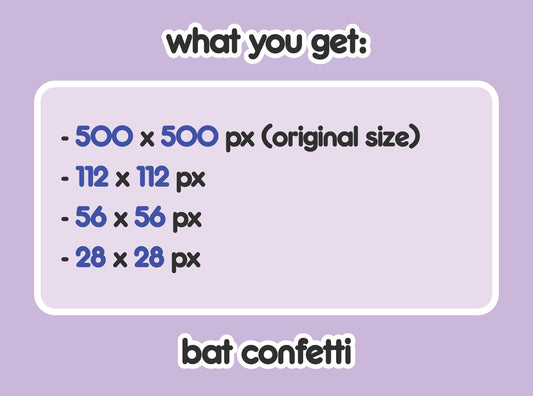 Bat Confetti Party Hype