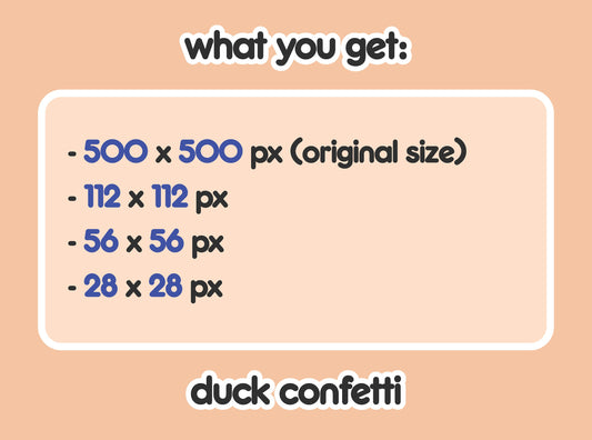Duck Confetti Party Hype