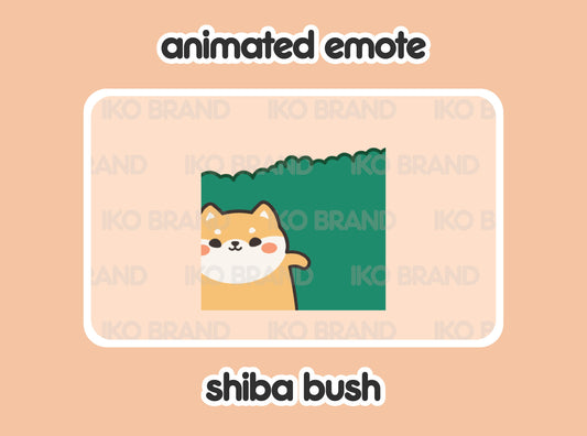 Shiba Hiding Bush