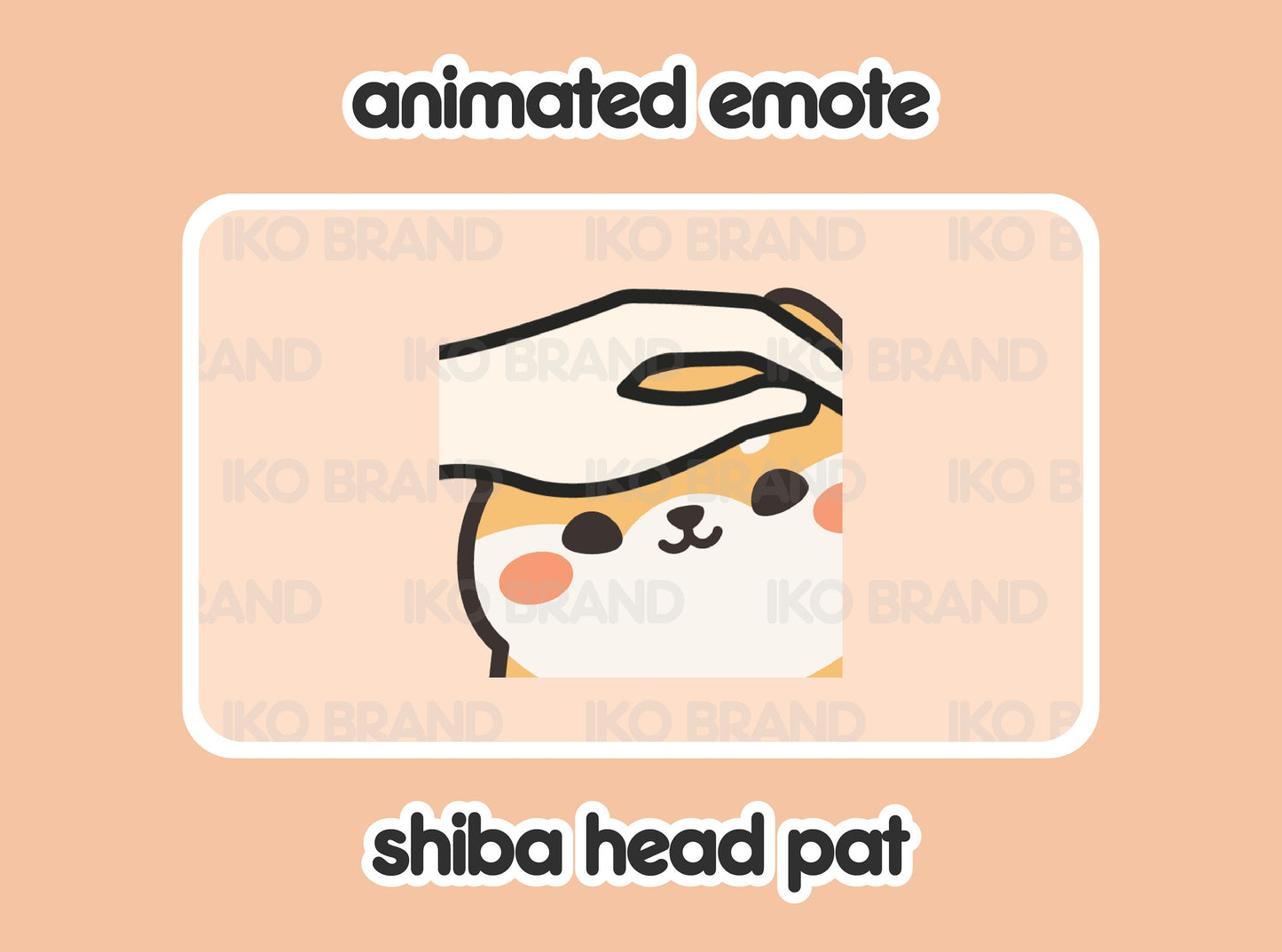 Shiba Head Pat