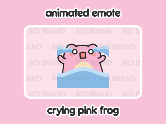 Crying Pink Frog