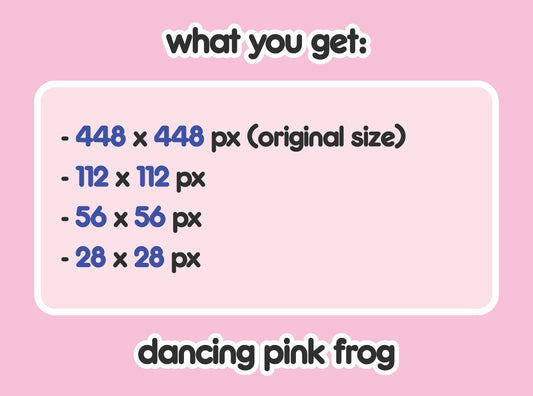Pink Dancing Frog