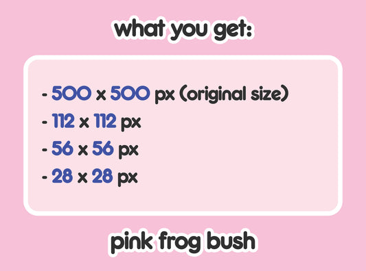 Pink Frog Hiding Bush
