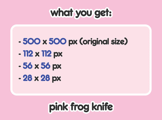Pink Frog Evil Knife Stabbing