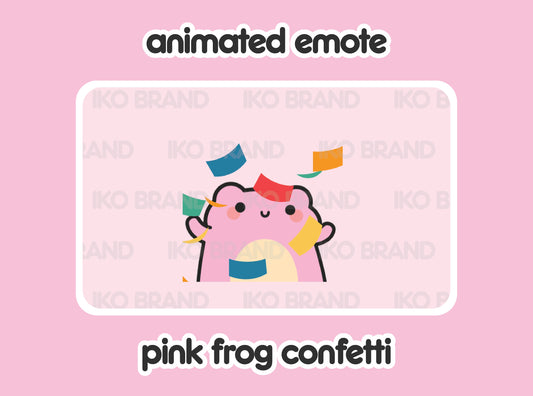 Pink Frog Confetti Party Hype
