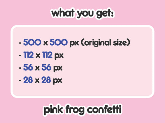 Pink Frog Confetti Party Hype