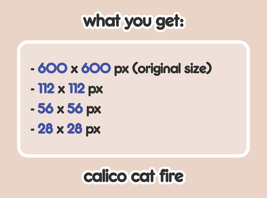 Calico Cat Fire