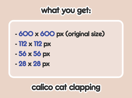 Calico Cat Clapping