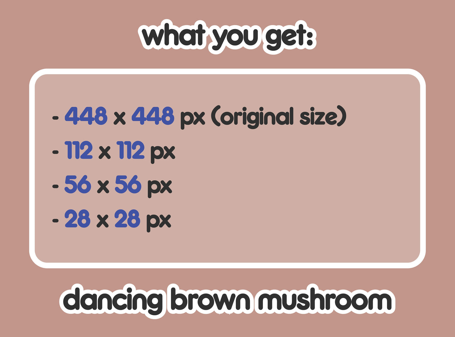 Dancing Brown Mushroom