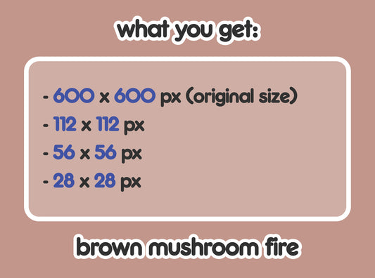 Brown Mushroom Fire