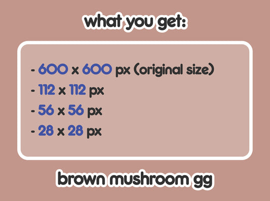 Brown Mushroom GG