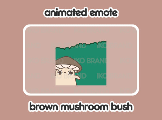 Brown Mushroom Hiding Bush