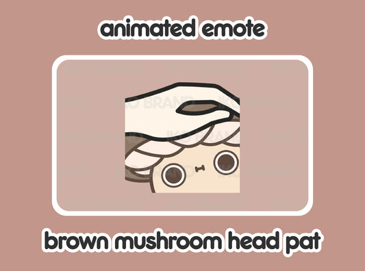 Brown Mushroom Head Pat