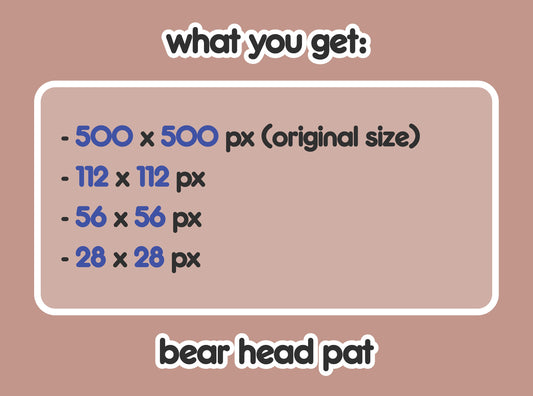 Bear Head Pat