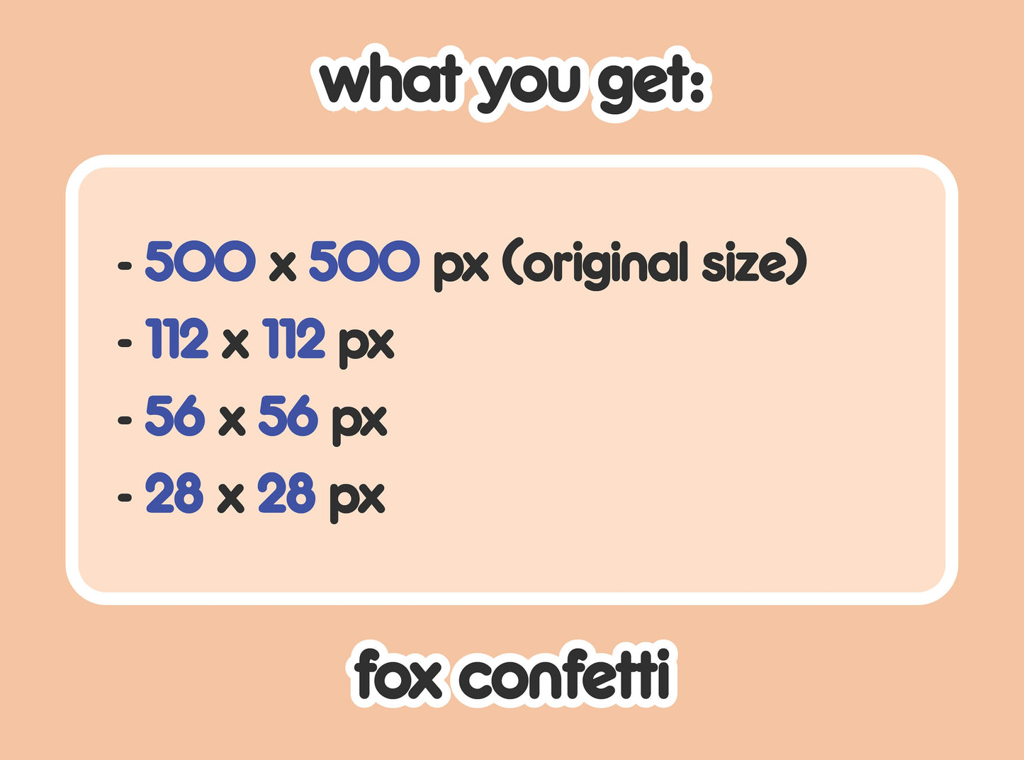 Fox Confetti Party Hype