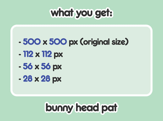 Bunny Head Pat