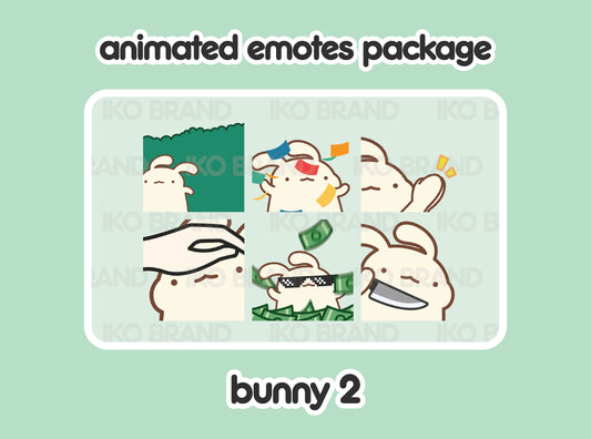 Bunny Animated Emotes 2