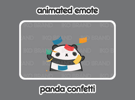 Panda Confetti Party Hype