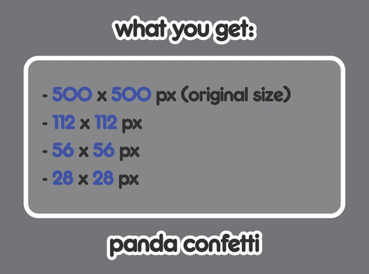 Panda Confetti Party Hype
