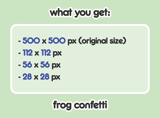 Frog Confetti Party Hype